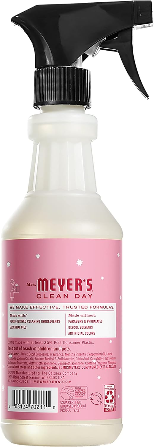 Mrs. Meyer's Kitchen Set, Dish Soap, Hand Soap, and Multi-Surface Cleaner, 3 CT (Peppermint)