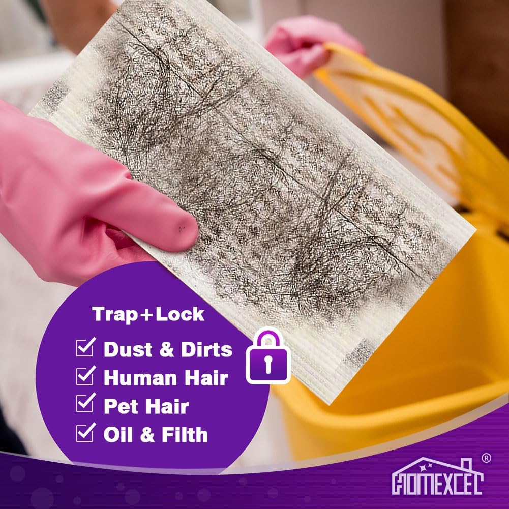 HOMEXCEL Multi-Layer Dry Floor Mop Pads Compatible with Swiffer WetJet-All Purpose Multi Surface Floor Cleaner Spray Mop Pads Refills for Hardwood Floor,16 Count