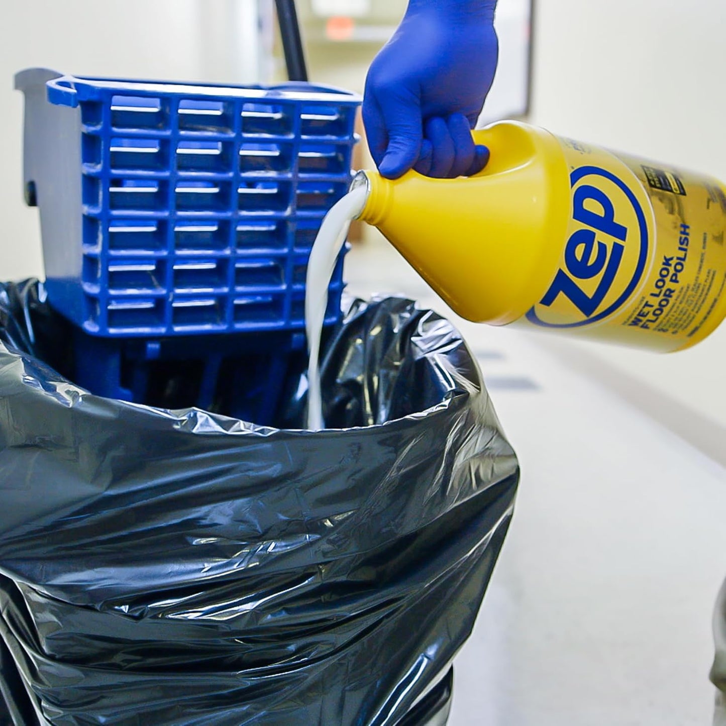 Zep Zuwlff5g Wet Look Floor Finish, 5-Gals. Floor Cleaner, Stripper & Polish