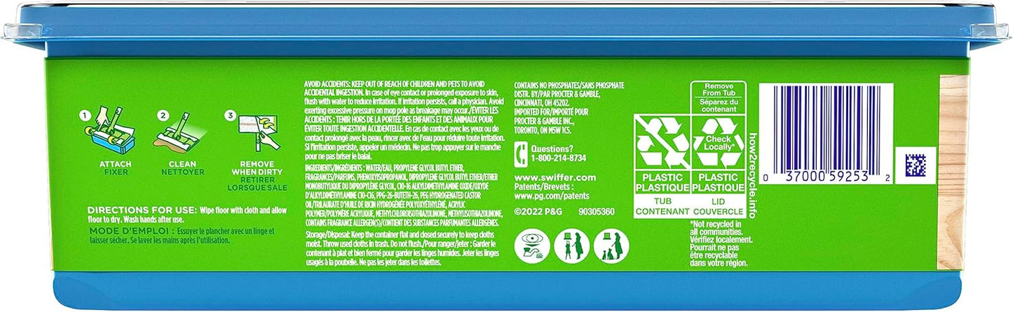 Swiffer Sweeper Wet Wood Floor Mopping cloths, 20 count