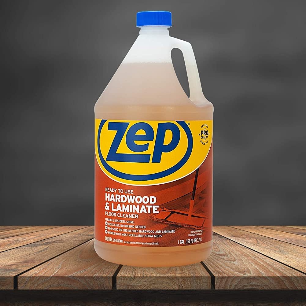 Zep Hardwood & Laminate Floor Cleaner, Brown, 128 fl oz (Pack of 4)