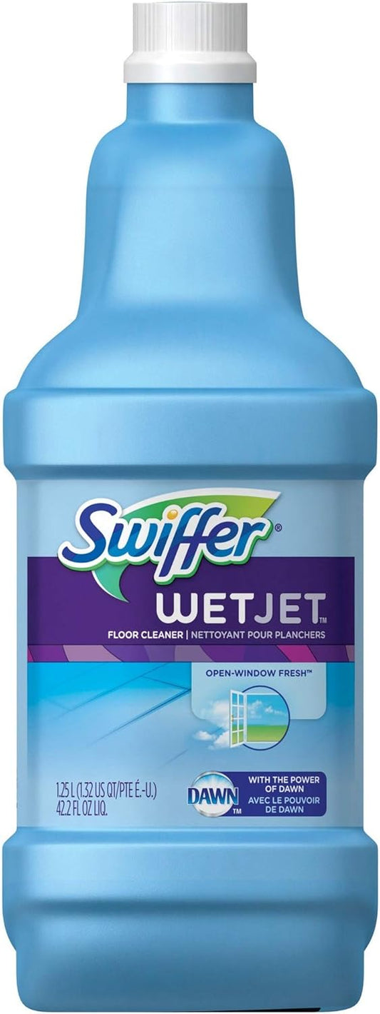 Swiffer, PGC77810CT, WetJet Floor Cleaner, 4 / Carton, Clear